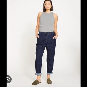 Universal Standard Comfort Denim. Drawstring Jeans Sz M 18/20